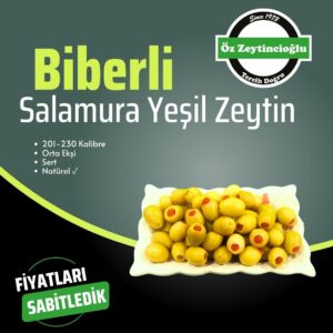 Biberli Yeşil Zeytin
